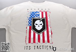 ITS Long Sleeve American Flag Logo T-Shirts Main Tan ITS Long Sleeve American Flag Logo T-Shirts Main Tan