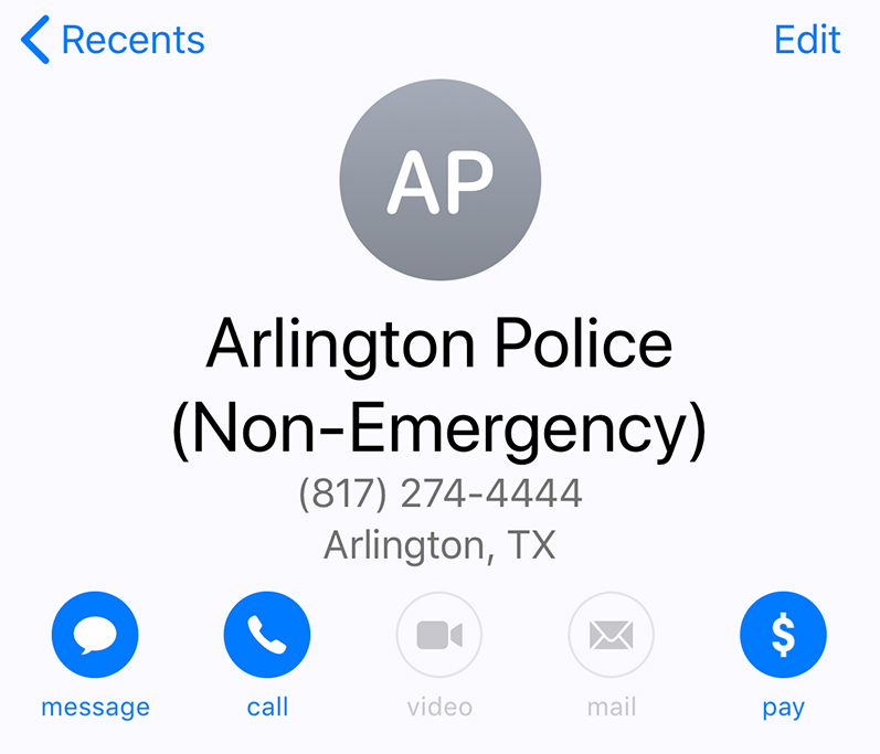 911 Outage Non-Emergency Numbers