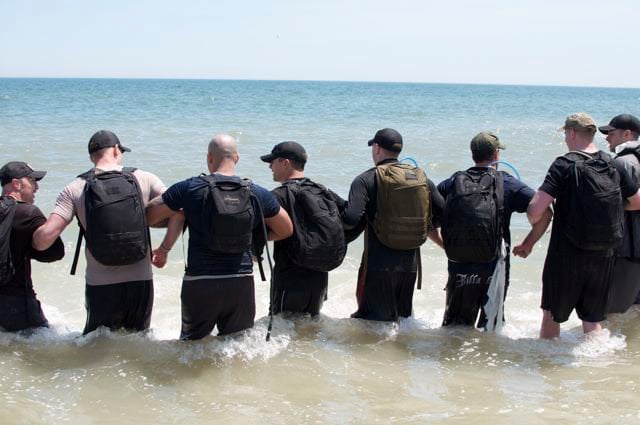 GORUCK in water