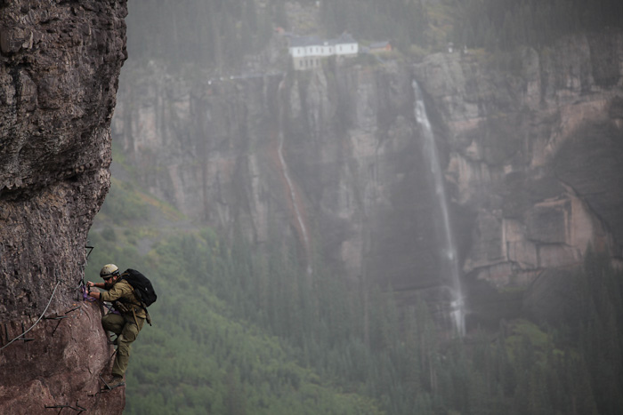 bryan black on a via ferrata