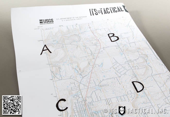 DIY Flat Fold Topographic Map