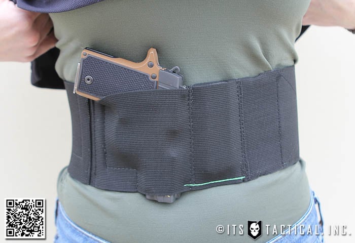 Tactical Belly Band Holster Concealed Hand Gun Carry Pistol Waist Right  Belt