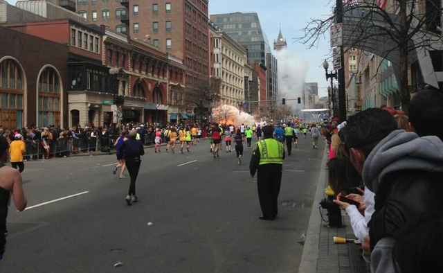 Boston Marathon Explosions - Photo Credit Dan Lampariello