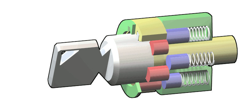 Tubular Practice Lock - 7 Pin Center 