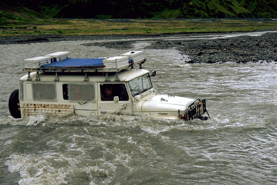 Land Cruiser Water Crossing