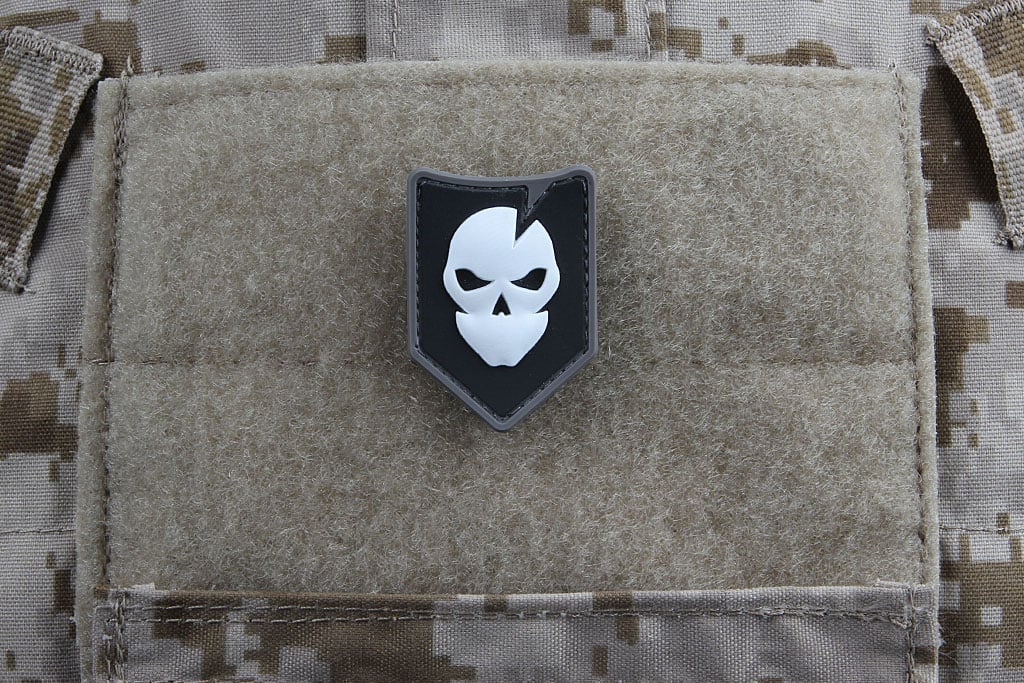 Black/White/Grey ITS Mini PVC Logo Morale Patch