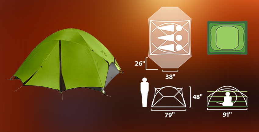 NEMO Equipment Losi 3P Tent Topo