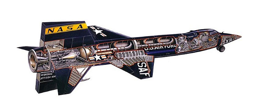 X-15 Aircraft Cutaway