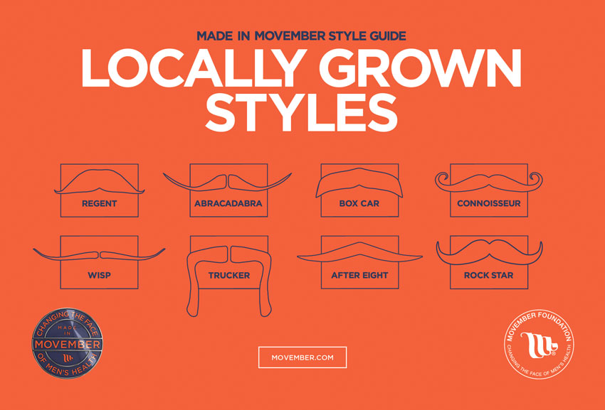 2014 Movember Mustache Styles