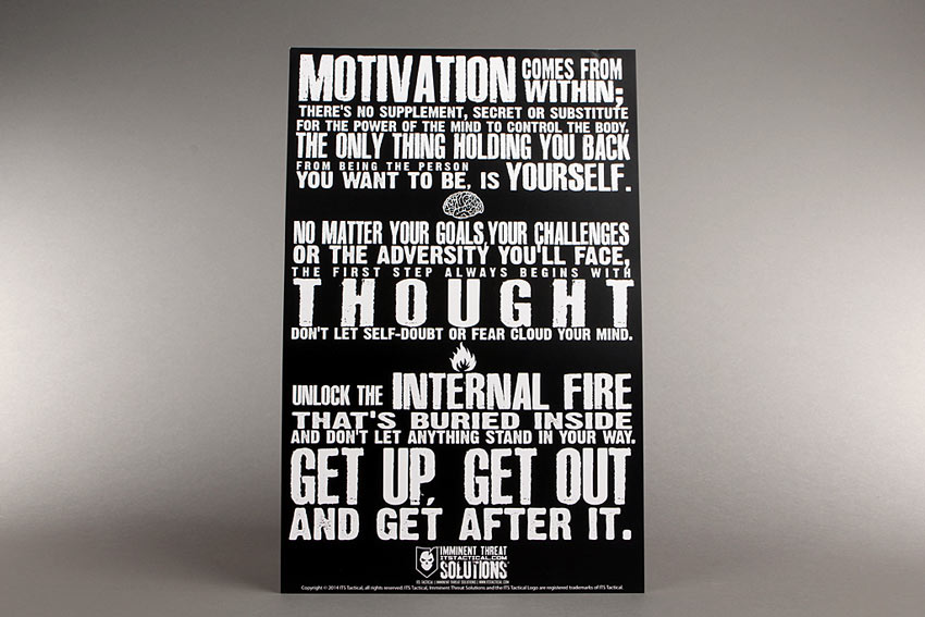 Motivation Comes from Within Poster