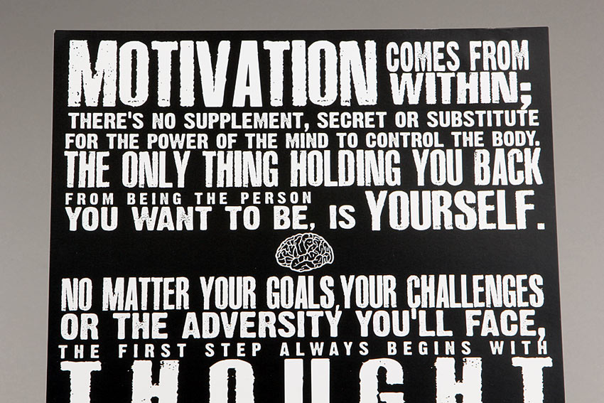 Motivation Comes from Within Poster