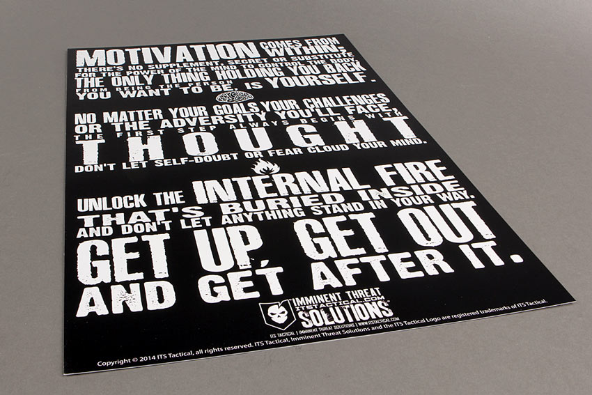 Motivation Comes from Within Poster