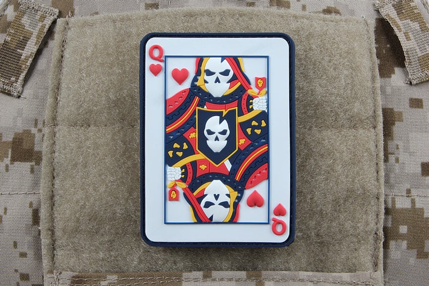 ITS Queen of Hearts PVC Morale Patch