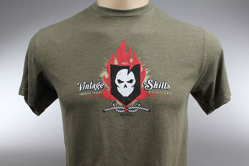 ITS Vintage Skills T-Shirt (Military Green)