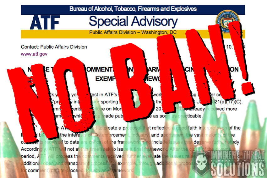 ATF M855 Ammo Ban