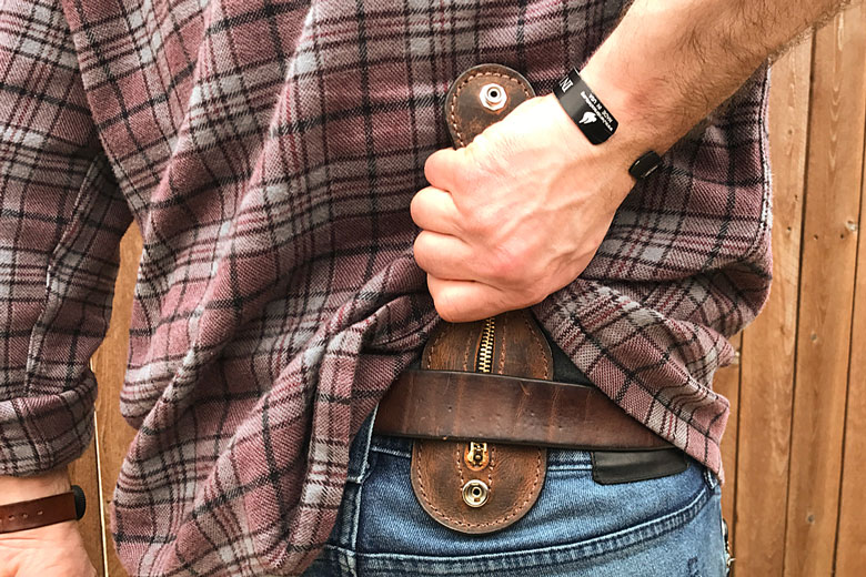 NEW BROWN COIN purse SLAP JACK Tactical leather EDC WALLET sap MOLLE BELT POUCH 