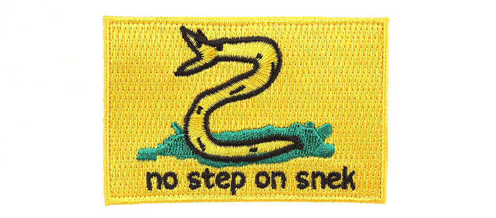 No Step On Snek Patch