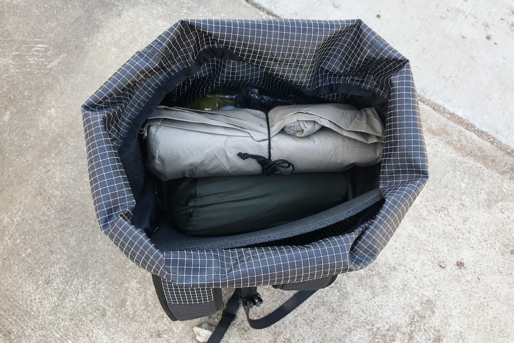 ULA CDT Pack Top Down